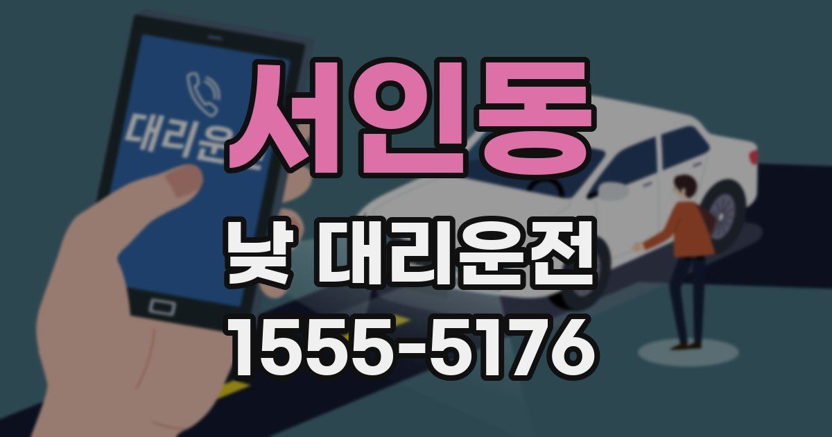 서인동 낮 대리운전