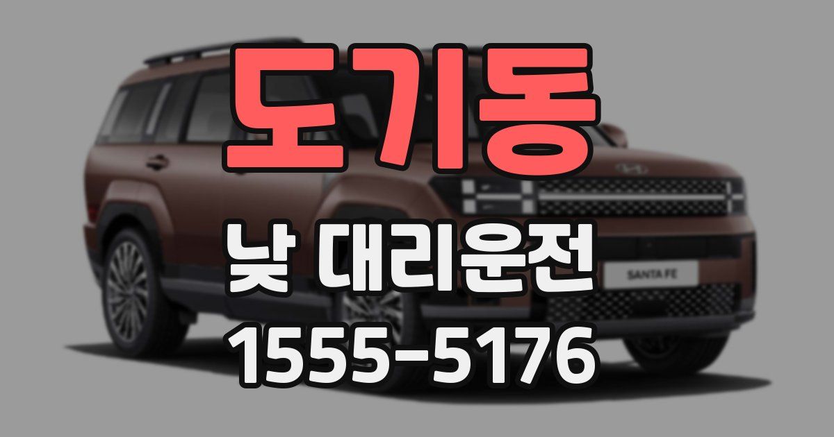 도기동 낮 대리운전
