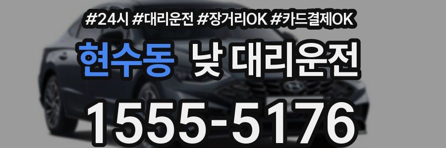 현수동 낮 대리운전