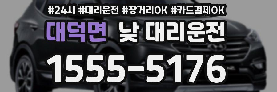 대덕면 낮 대리운전
