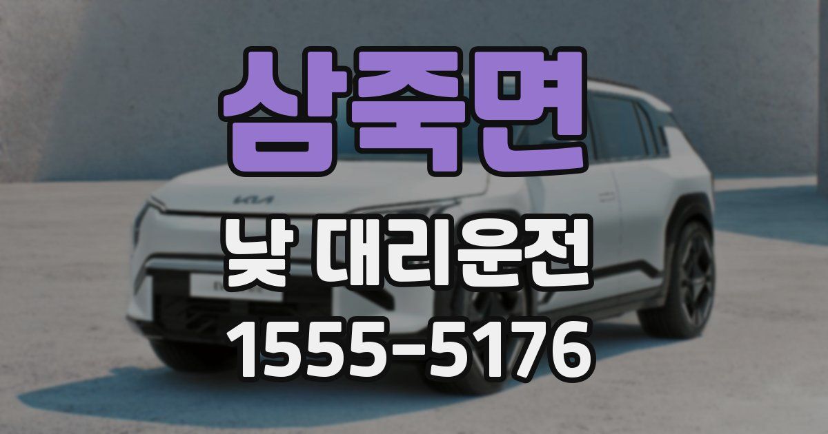 삼죽면 낮 대리운전