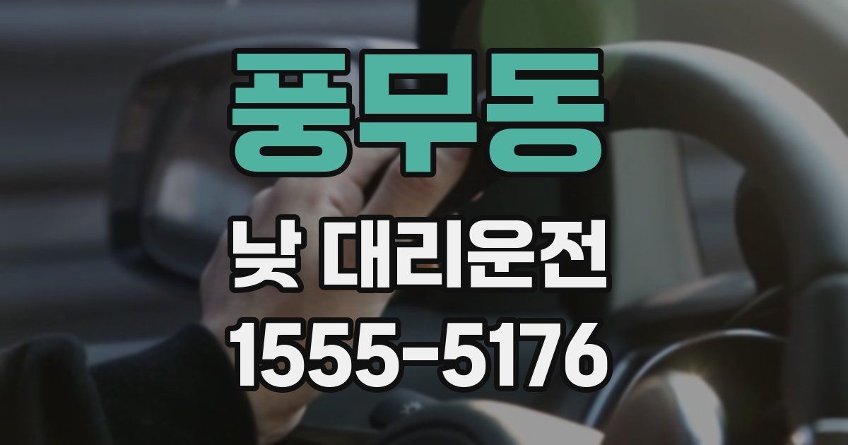 풍무동 낮 대리운전