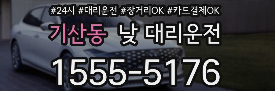 기산동 낮 대리운전