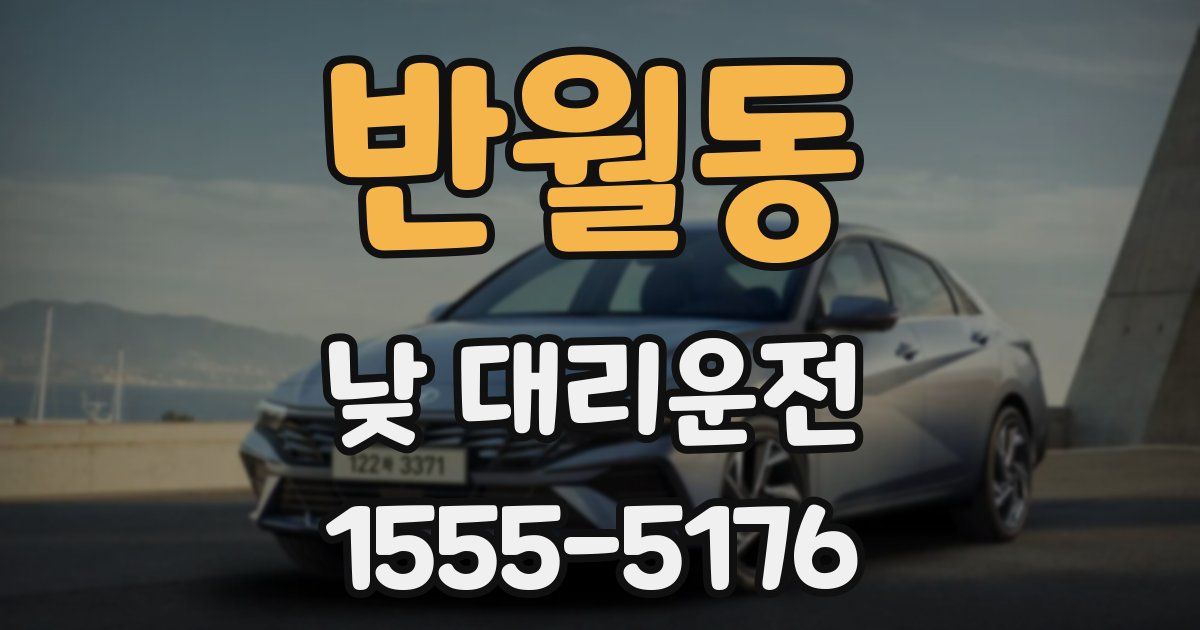 반월동 낮 대리운전