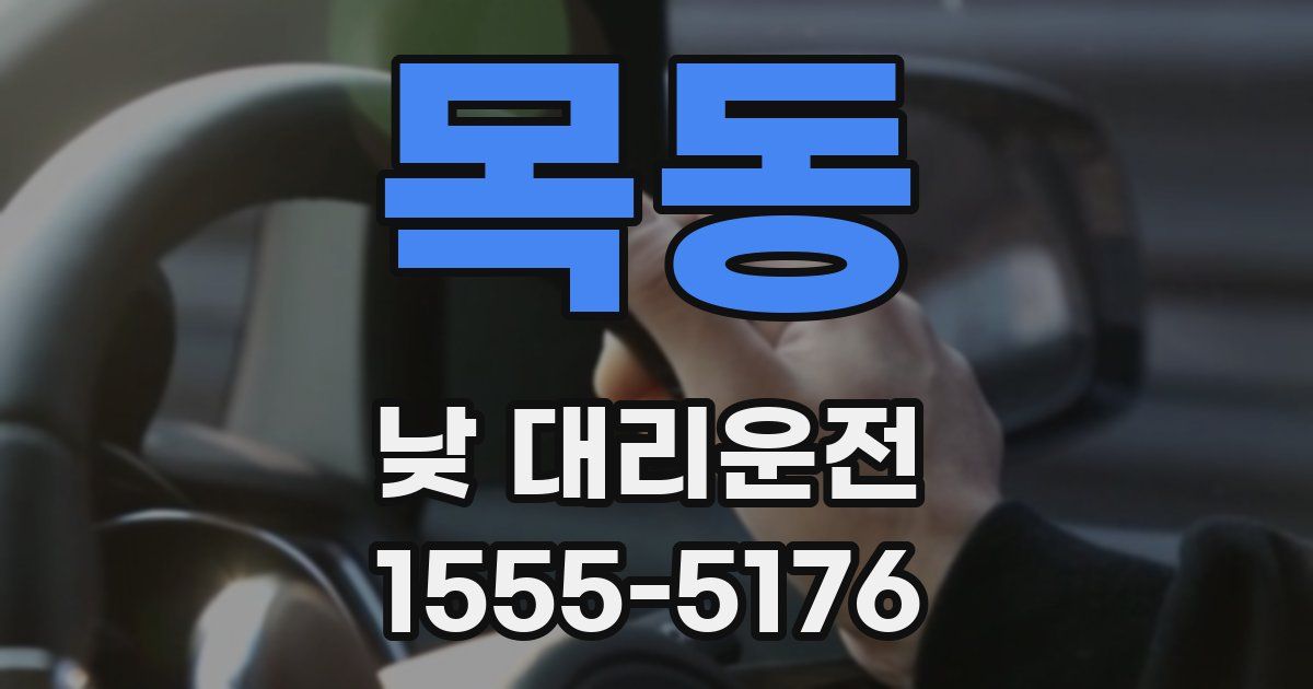 목동 낮 대리운전