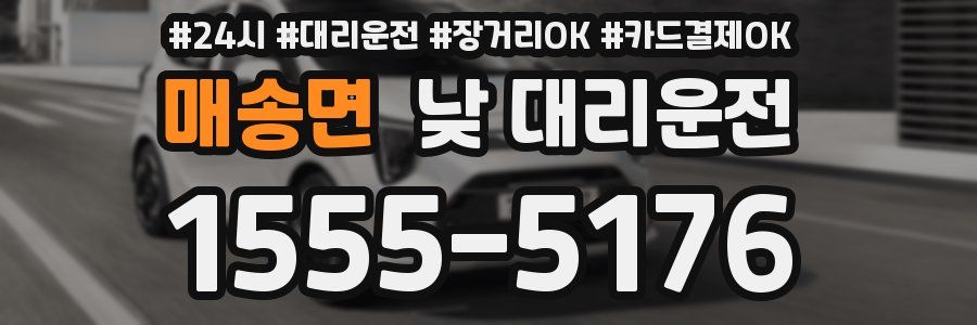 매송면 낮 대리운전