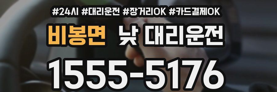 비봉면 낮 대리운전