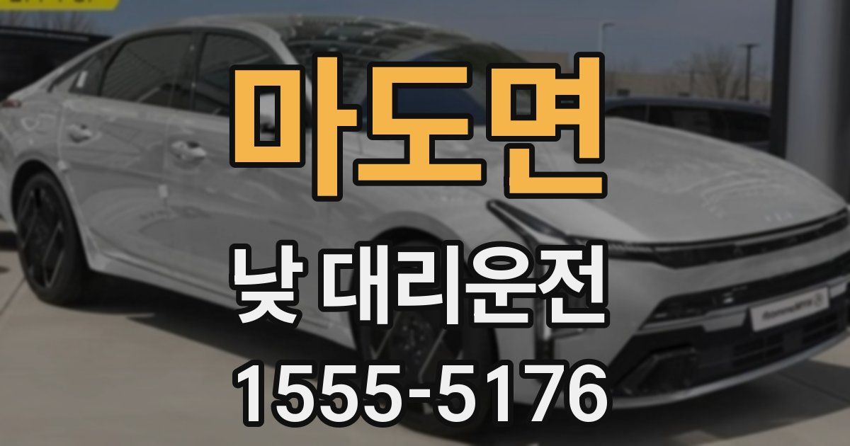 마도면 낮 대리운전