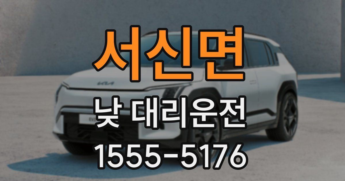서신면 낮 대리운전