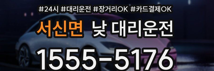 서신면 낮 대리운전