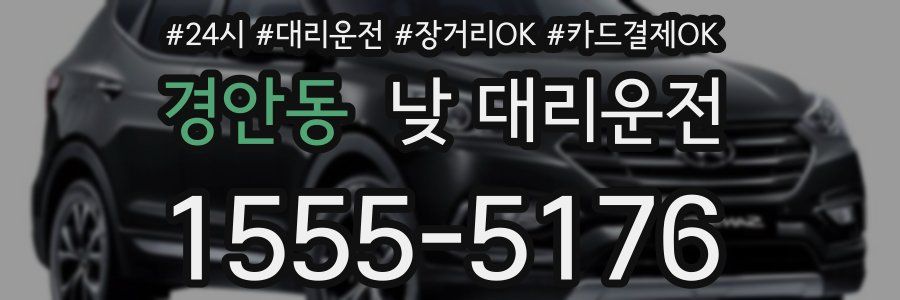 경안동 낮 대리운전
