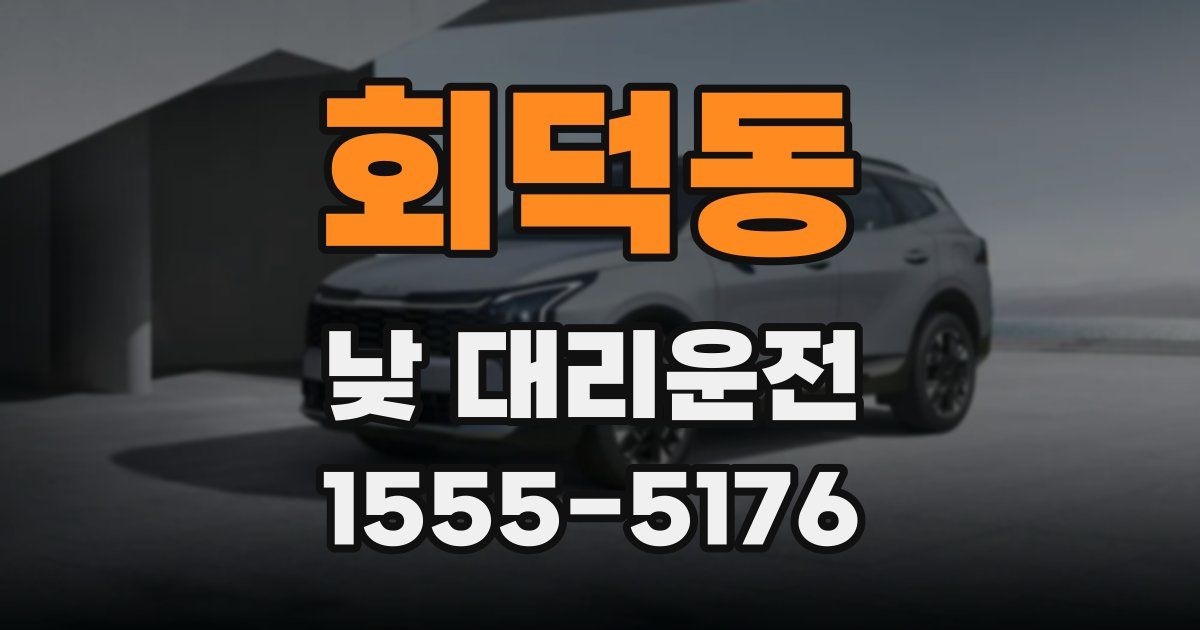 회덕동 낮 대리운전