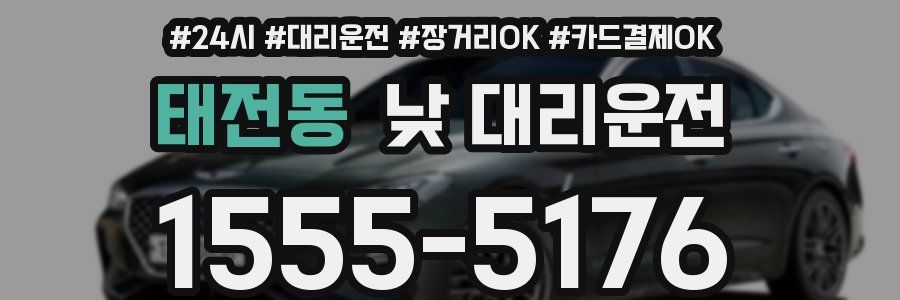 태전동 낮 대리운전
