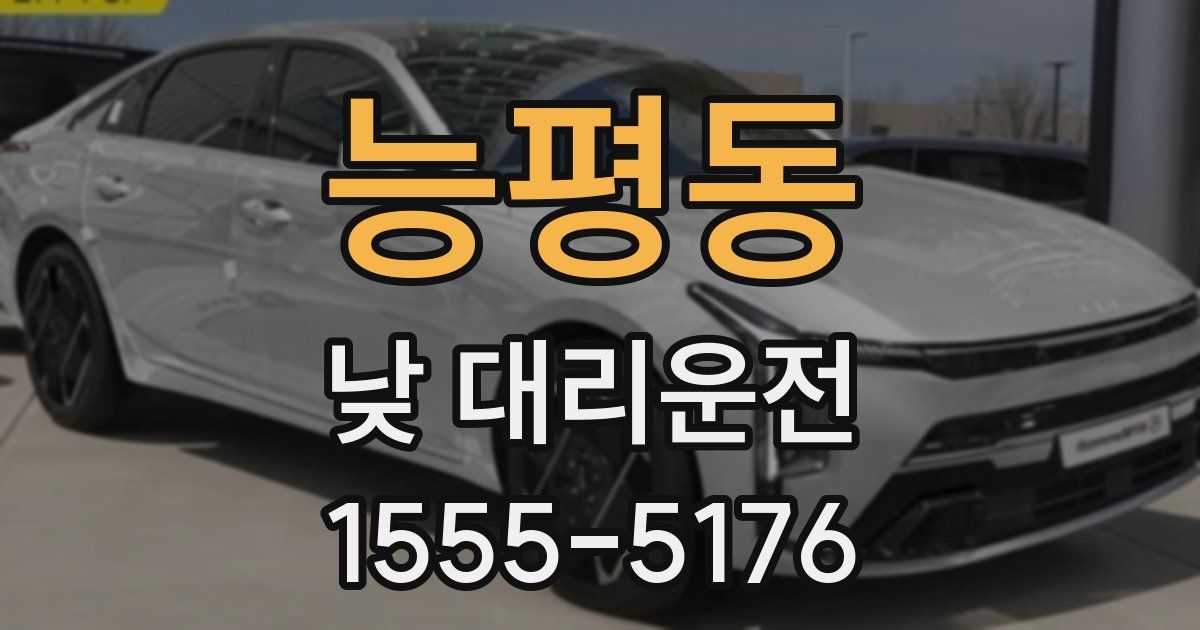 능평동 낮 대리운전