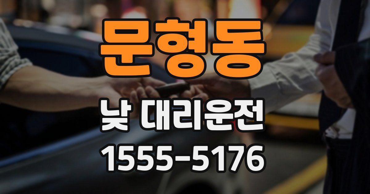문형동 낮 대리운전