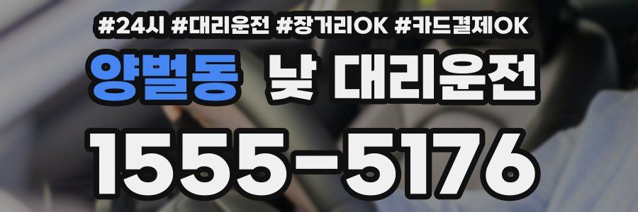 양벌동 낮 대리운전