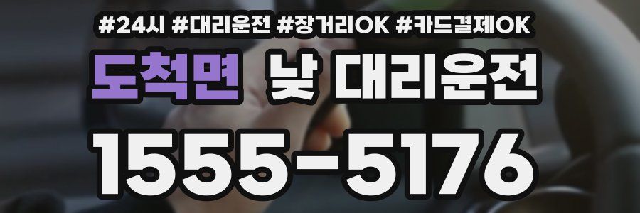 도척면 낮 대리운전