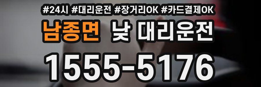 남종면 낮 대리운전