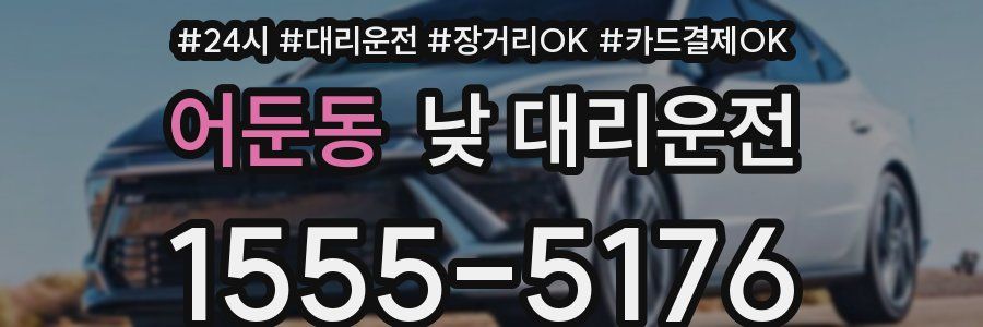어둔동 낮 대리운전