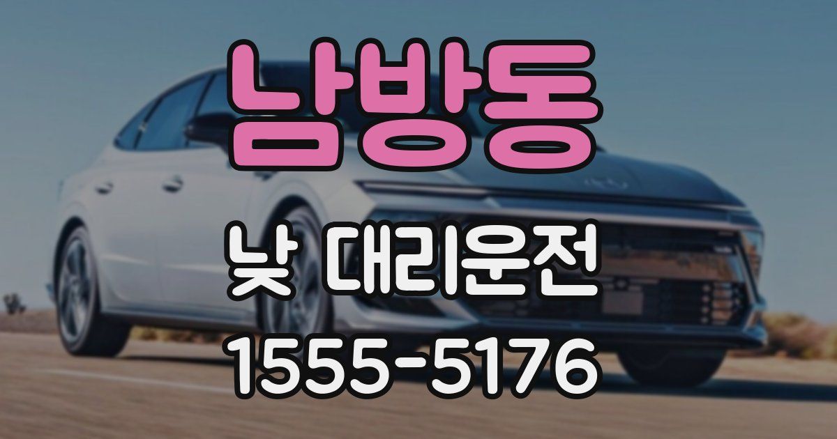 남방동 낮 대리운전