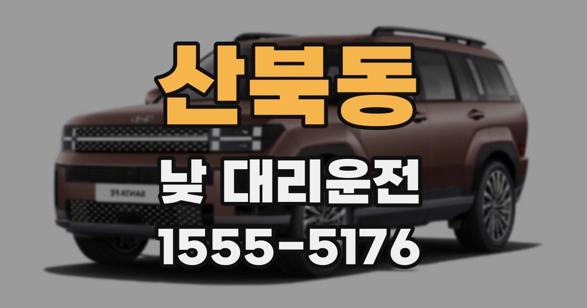 산북동 낮 대리운전