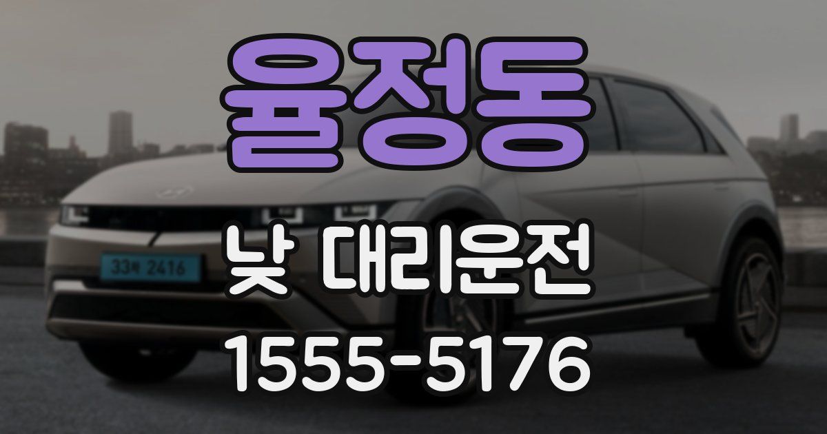 율정동 낮 대리운전