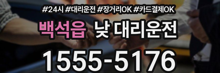 백석읍 낮 대리운전