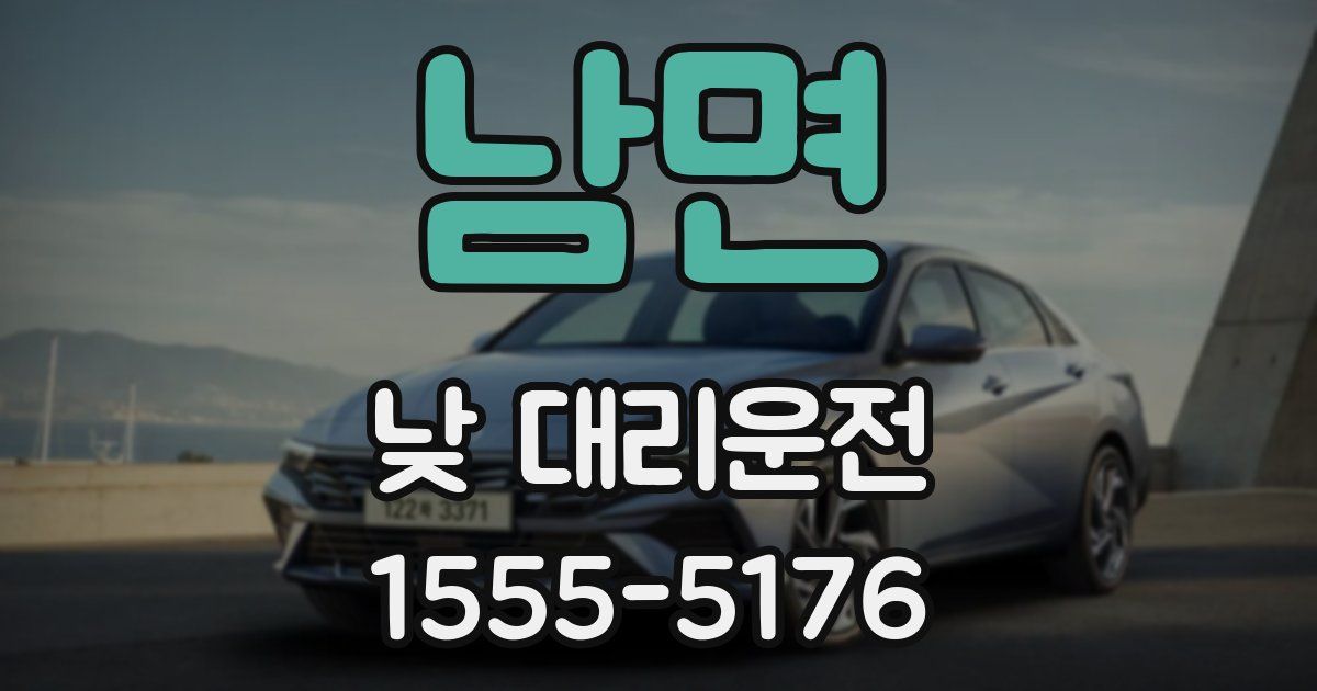 남면 낮 대리운전