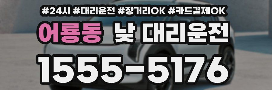 어룡동 낮 대리운전