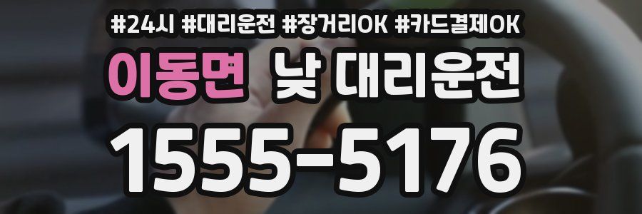 이동면 낮 대리운전