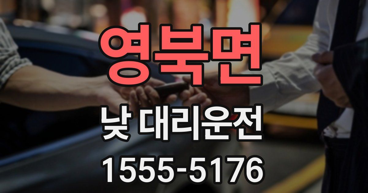 영북면 낮 대리운전