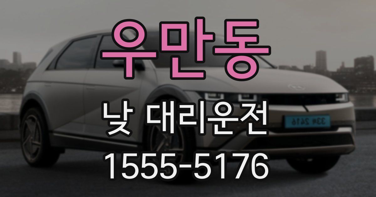 우만동 낮 대리운전