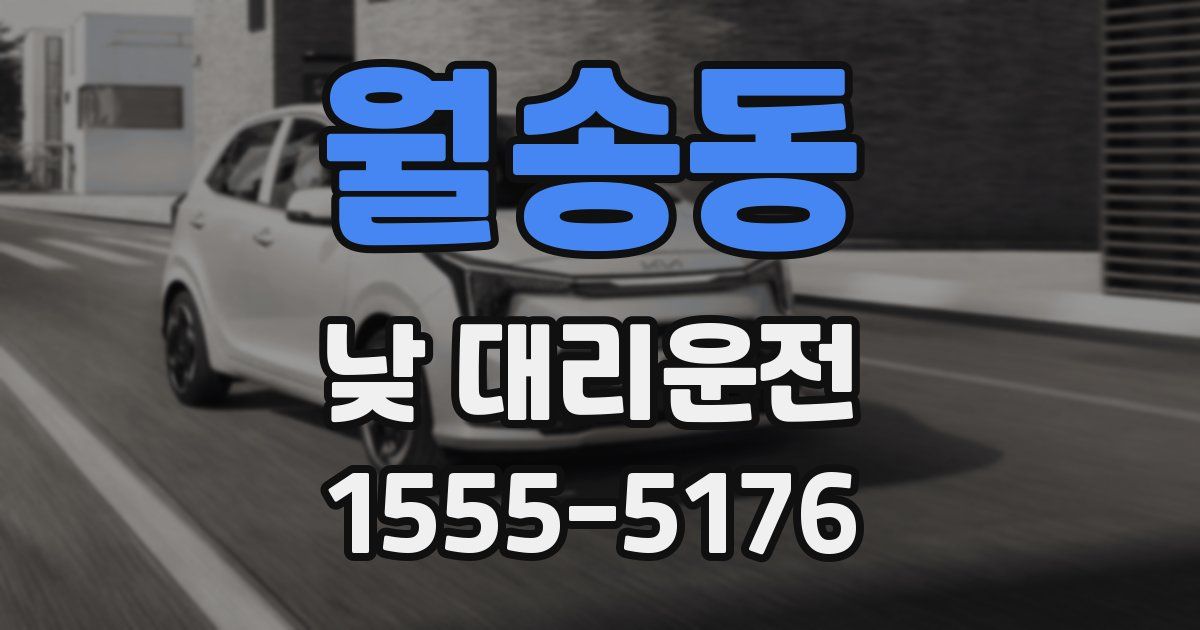 월송동 낮 대리운전