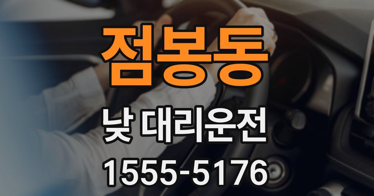 점봉동 낮 대리운전