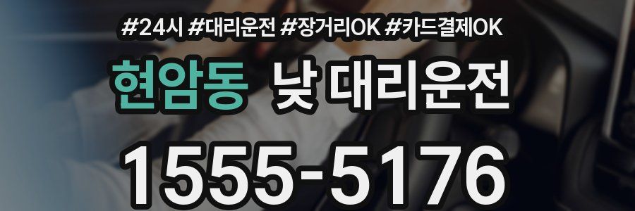 현암동 낮 대리운전