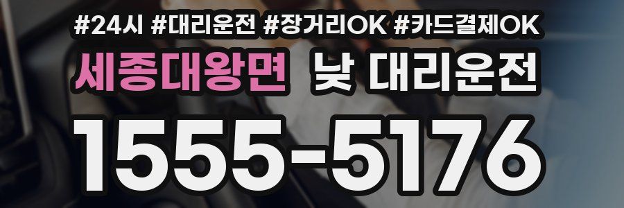 세종대왕면 낮 대리운전