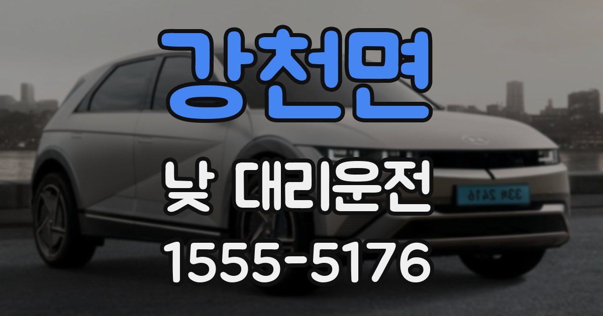 강천면 낮 대리운전