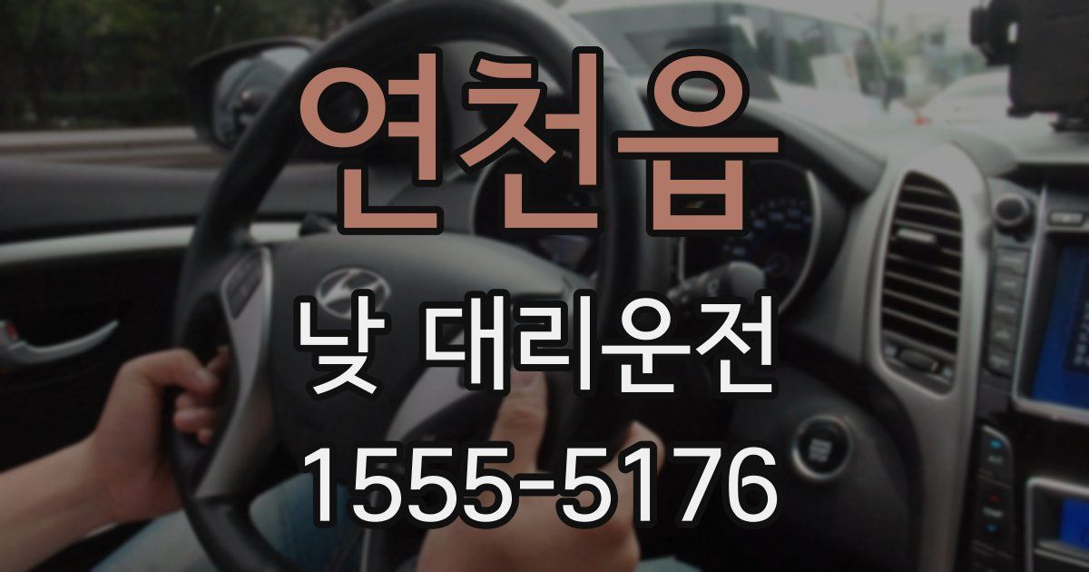 연천읍 낮 대리운전