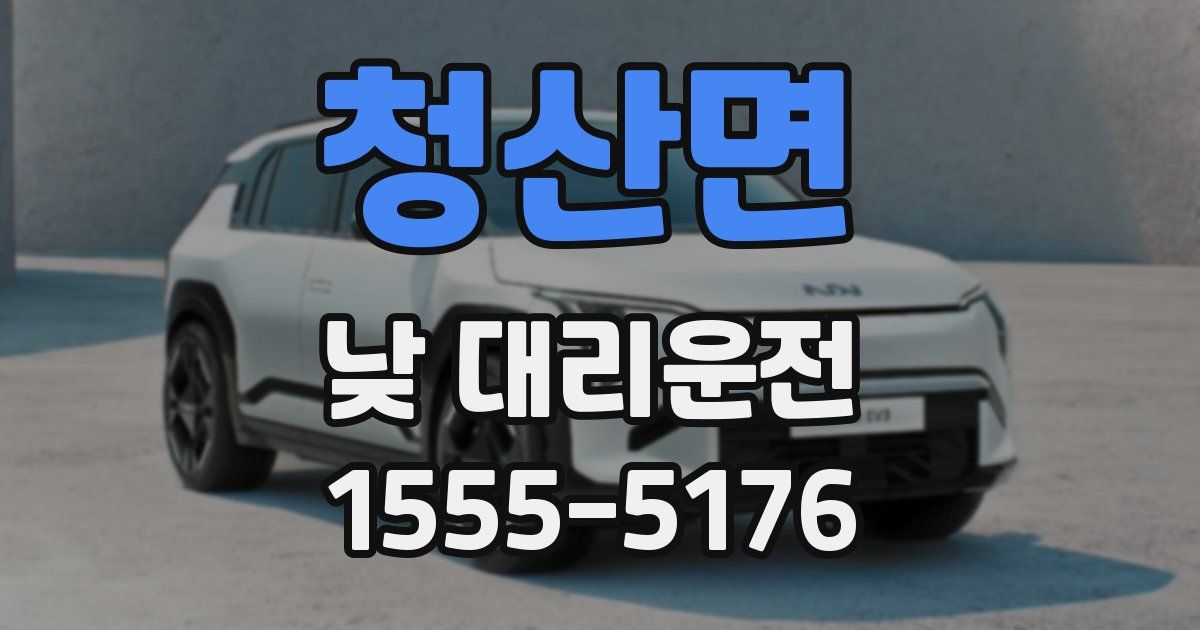 청산면 낮 대리운전