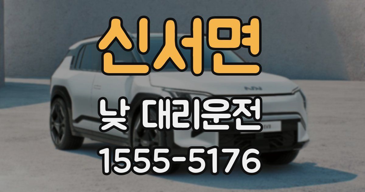 신서면 낮 대리운전
