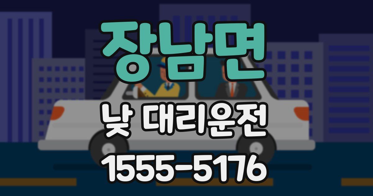 장남면 낮 대리운전