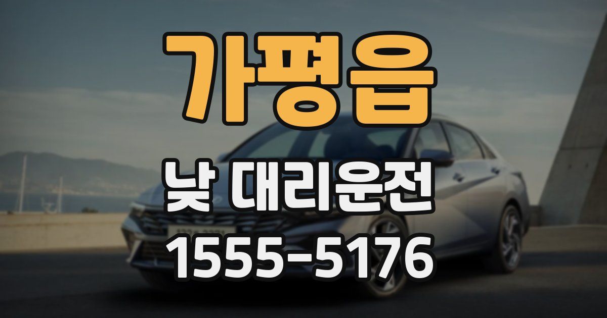 가평읍 낮 대리운전