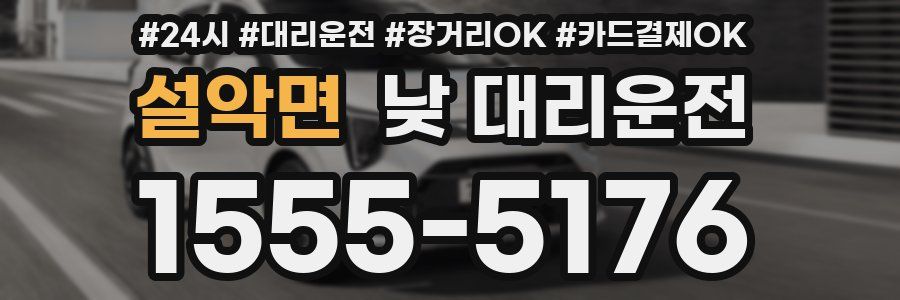 설악면 낮 대리운전