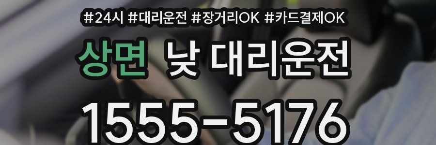 상면 낮 대리운전