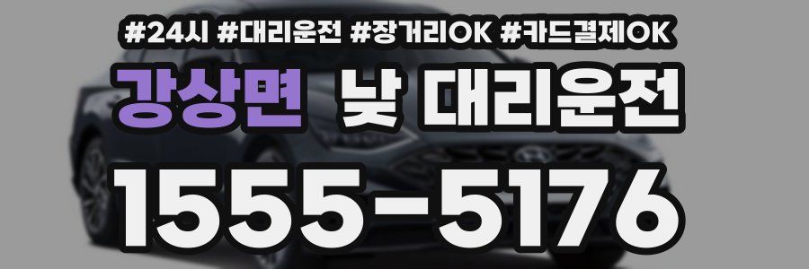 강상면 낮 대리운전