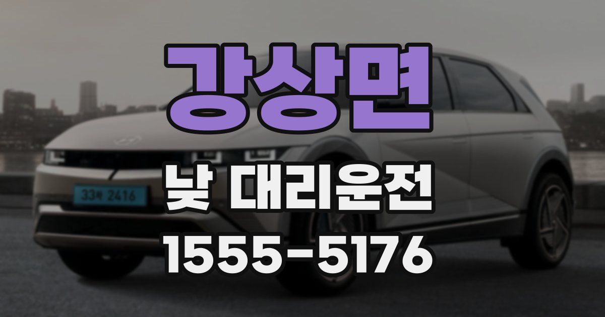 강상면 낮 대리운전