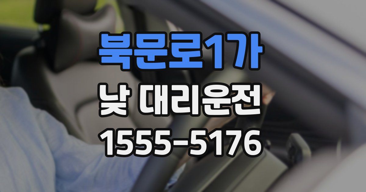 북문로1가 낮 대리운전