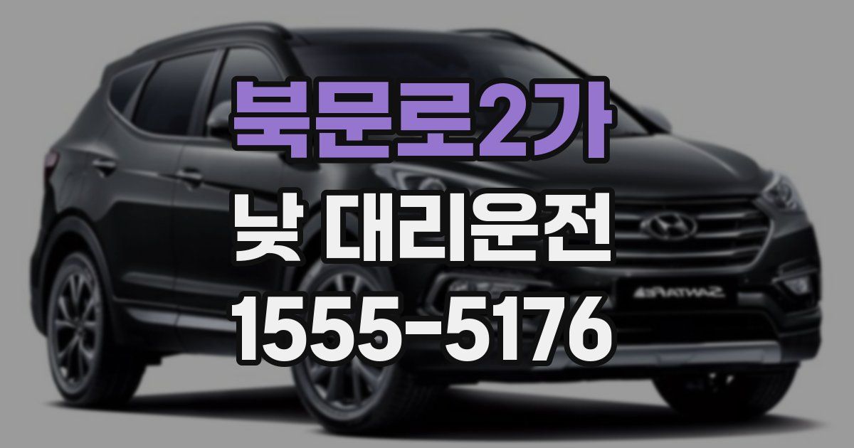 북문로2가 낮 대리운전