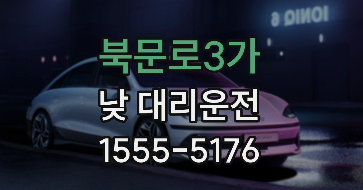 북문로3가 낮 대리운전