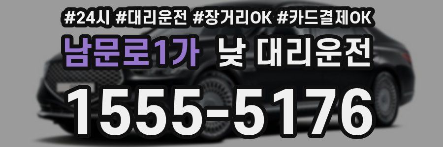 남문로1가 낮 대리운전